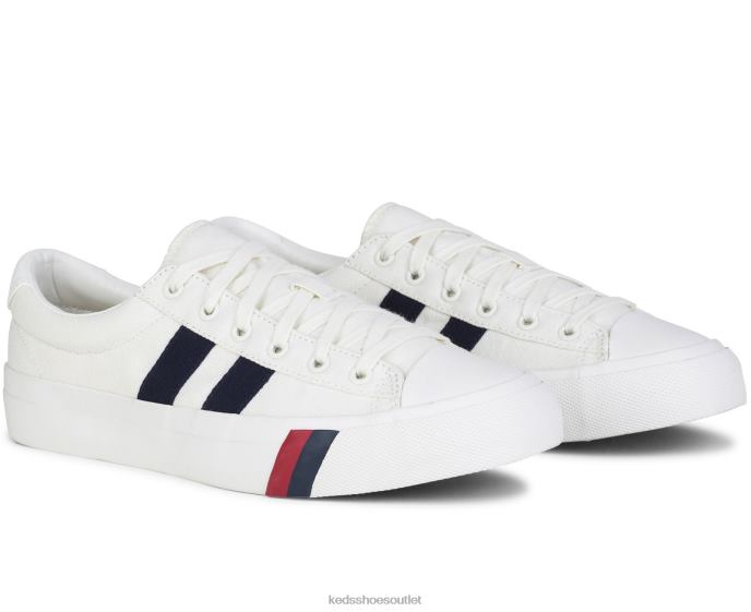 Footwear Royal Plus Canvas Unisex Keds 4D6HZ256 White Navy