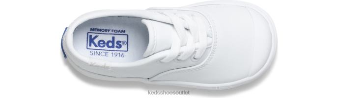 Footwear Champion Toe Cap Sneaker Little Kid Keds 4D6HZ231 White Leather