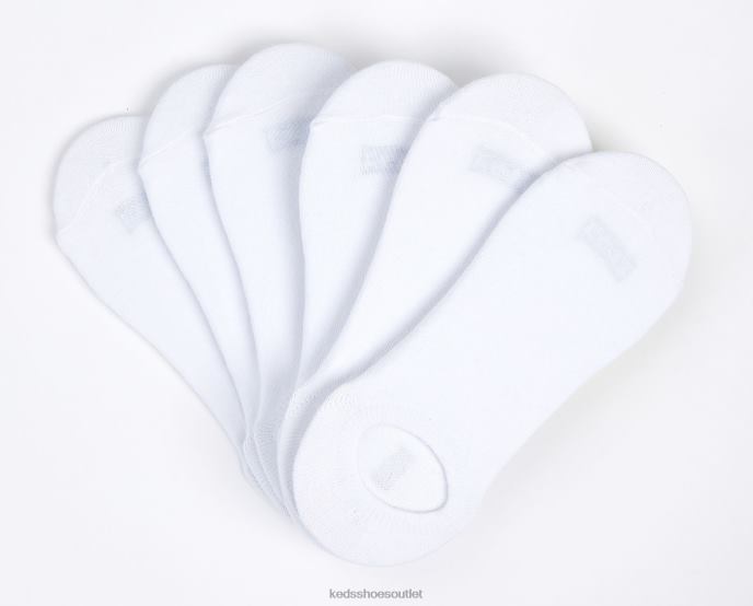 Accessories 6 PK Basic Signature Liner Big Kid Keds 4D6HZ252 White