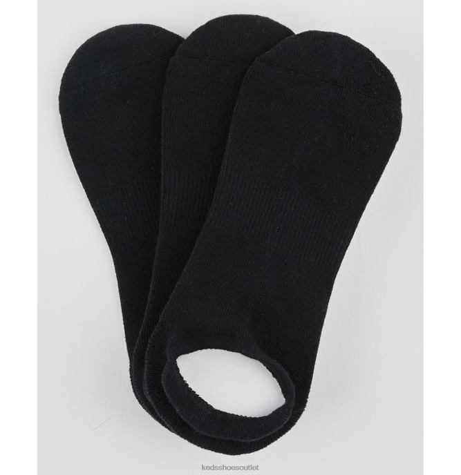 Accessories 3 Pk Low Cut Cushioned Liner Socks Women Keds 4D6HZ218 Black