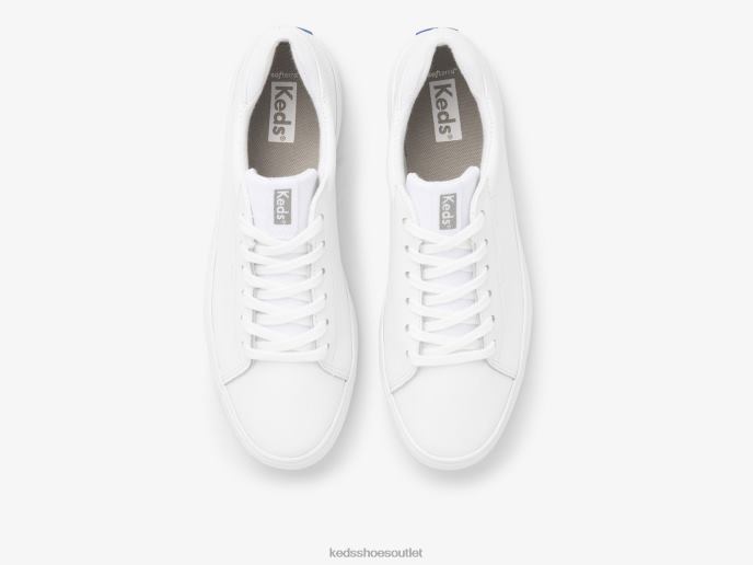 Footwear Alley Leather Sneaker Women Keds 4D6HZ127 White