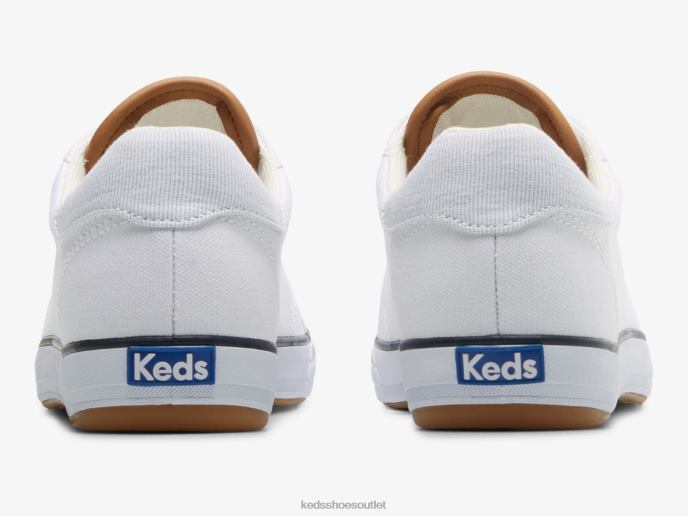 Footwear Center III Canvas Sneaker Women Keds 4D6HZ82 White Navy