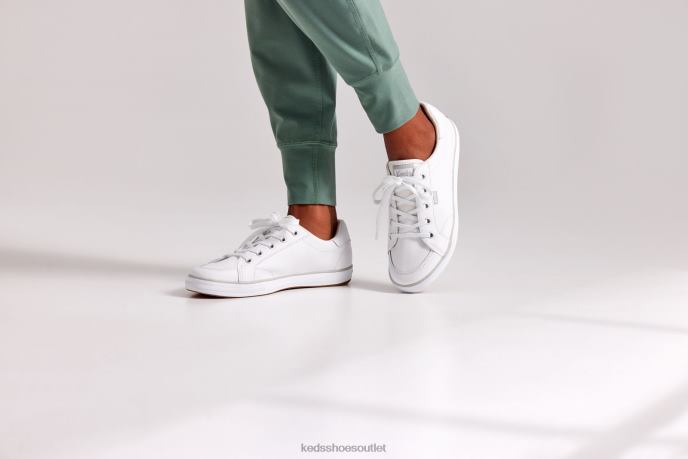 Footwear Center III Leather Sneaker Women Keds 4D6HZ83 White