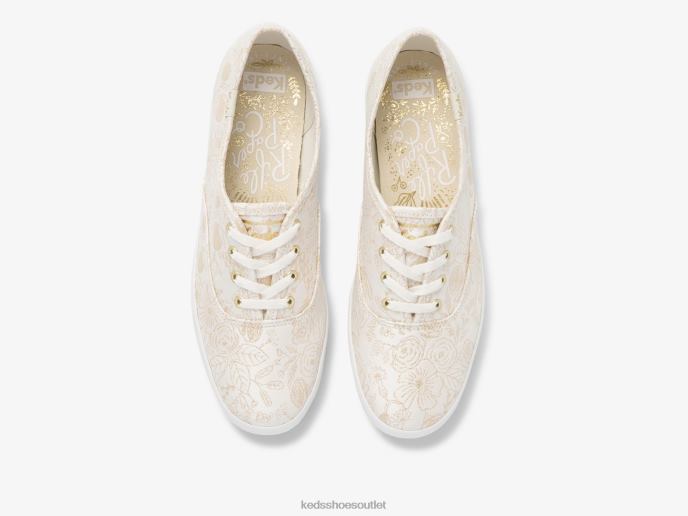 Footwear Champion Colette Jacquard Sneaker Women Keds x Rifle Paper Co. 4D6HZ129 Ivory