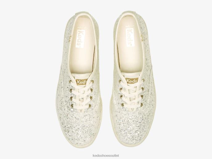 Footwear Champion Glitter Celebration Sneaker Women Keds 4D6HZ104 Cream