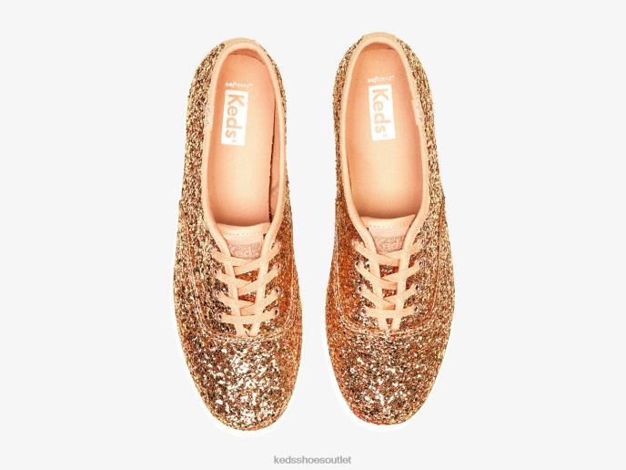 Footwear Champion Glitter Celebration Sneaker Women Keds 4D6HZ106 Rose Gold