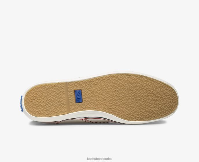 Footwear Champion Pennant Leather Sneaker Women Keds 4D6HZ132 Off White