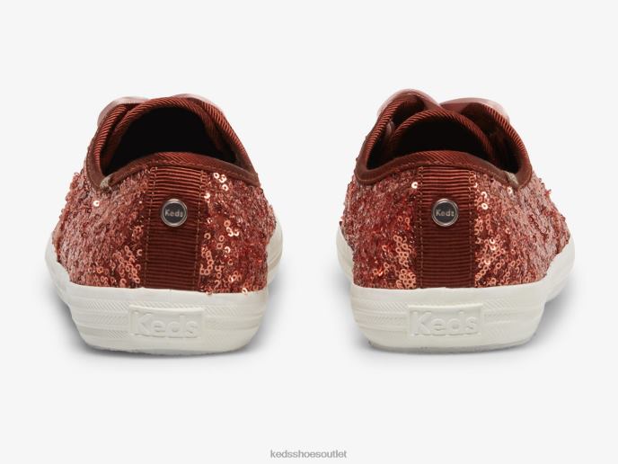 Footwear Champion Sequins Celebration Sneaker Women Keds 4D6HZ188 Burnt Sienna