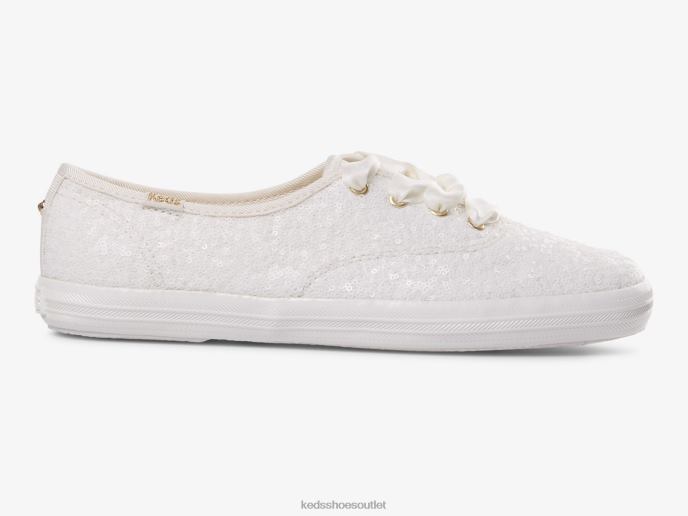 Footwear Champion Sequins Sneaker Women Keds 4D6HZ179 Off White