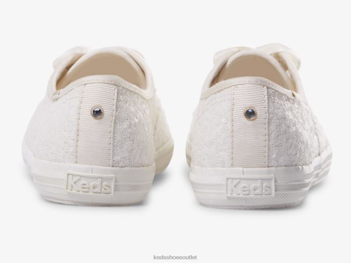 Footwear Champion Sequins Sneaker Women Keds 4D6HZ179 Off White