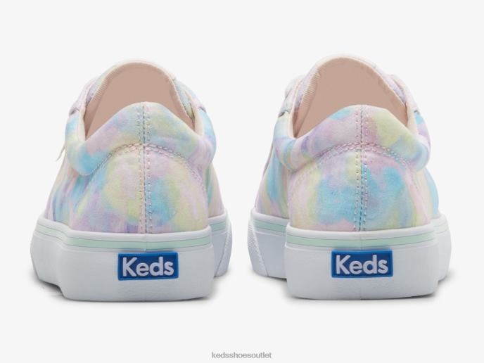 Footwear Jump Kick Canvas Abstract Floral Print Sneaker Women Keds 4D6HZ169 Pink