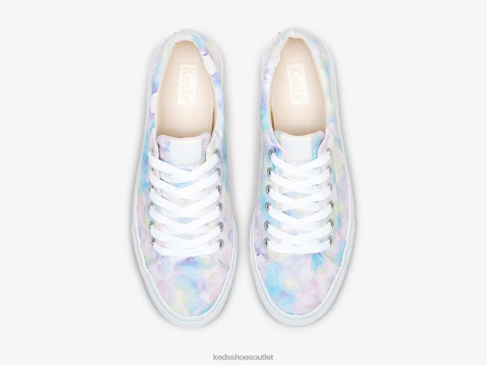 Footwear Jump Kick Canvas Abstract Floral Print Sneaker Women Keds 4D6HZ169 Pink