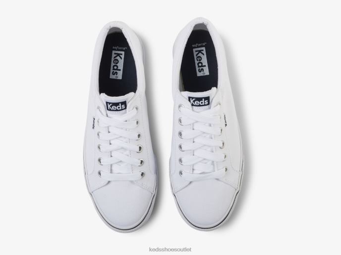 Footwear Jump Kick Canvas Sneaker Women Keds 4D6HZ121 White Navy