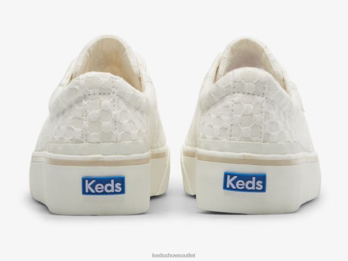 Footwear Jump Kick Duo Dot Eyelet Sneaker Women Keds 4D6HZ151 Snow White