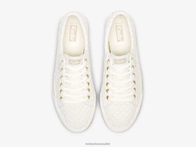 Footwear Jump Kick Duo Dot Eyelet Sneaker Women Keds 4D6HZ151 Snow White