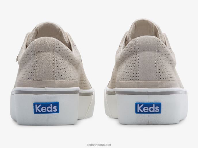 Footwear Jump Kick Duo Perf Suede Sneaker Women Keds 4D6HZ195 Grey