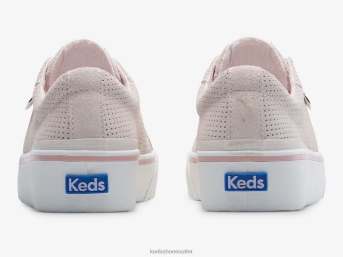 Footwear Jump Kick Duo Perf Suede Sneaker Women Keds 4D6HZ196 Light Pink
