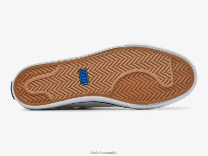 Footwear Jump Kick Rib Knit Collar Sneaker Women Keds 4D6HZ192 White Pink