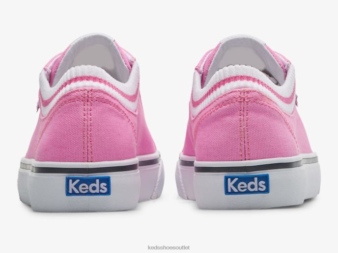 Footwear Jump Kick Rib Knit Collar Sneaker Women Keds 4D6HZ193 Neon Pink