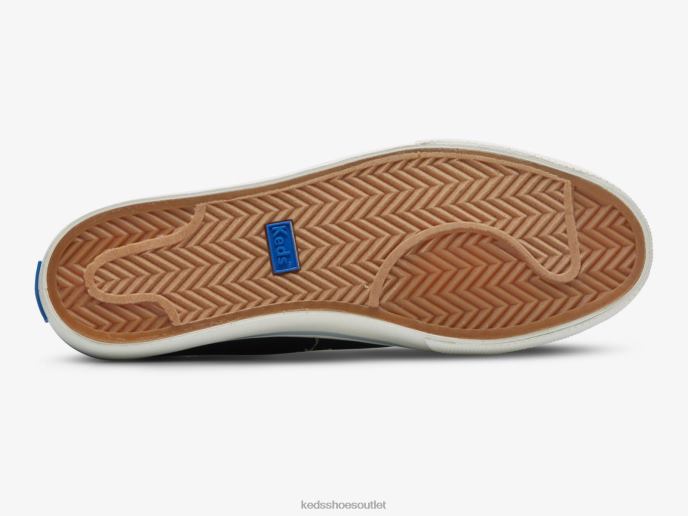 Footwear Jump Kick Rib Knit Collar Sneaker Women Keds 4D6HZ194 Navy Red