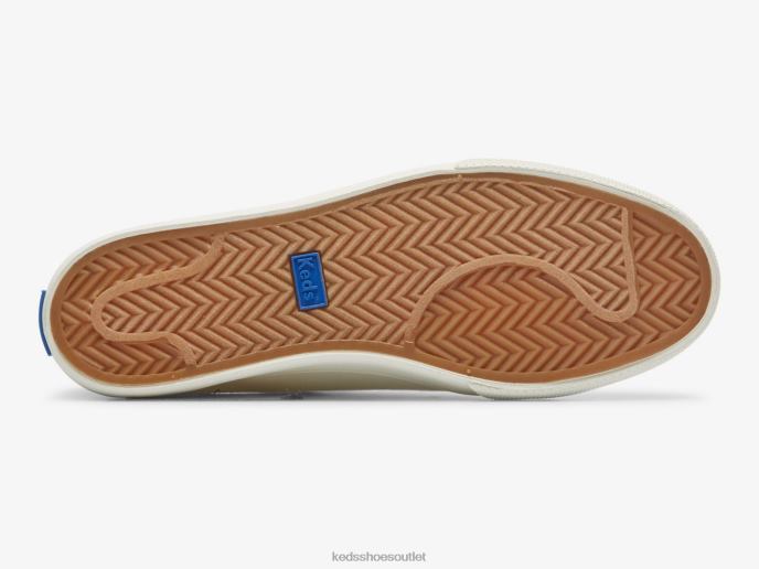 Footwear Jump Kick Rib Knit Collar Squares Sneaker Women Keds 4D6HZ190 White Multi