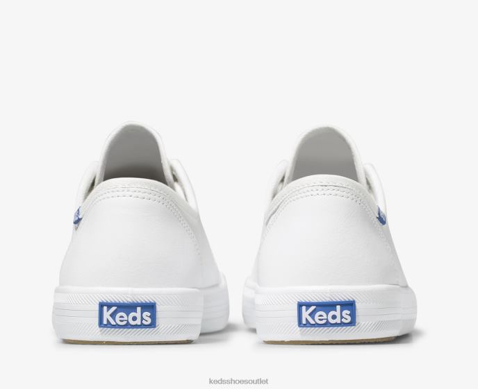 Footwear Kickstart Leather Sneaker Women Keds 4D6HZ91 White/Blue