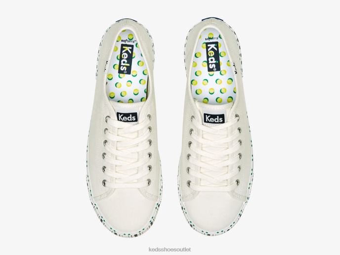 Footwear Kickstart Tennis Stripe Sneaker Women Keds 4D6HZ203 White Navy