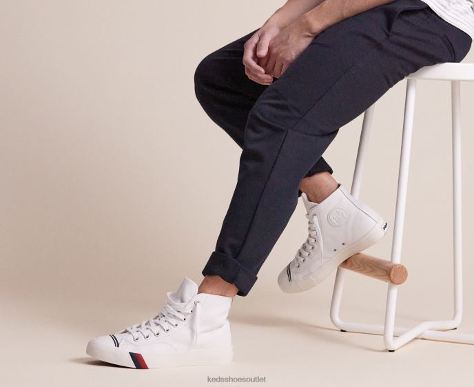 Footwear Royal Hi Leather Sneaker Unisex Keds 4D6HZ143 White