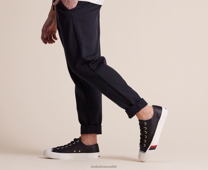 Footwear Royal Lo Classic Leather Sneaker Unisex Keds 4D6HZ135 Black