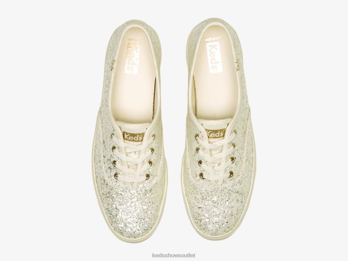 Footwear The Platform Glitter Celebration Sneaker Women Keds 4D6HZ102 Cream