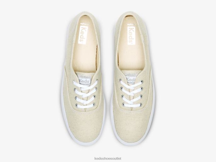 Footwear The Platform Metallic Textile Sneaker Women Keds 4D6HZ170 Silver