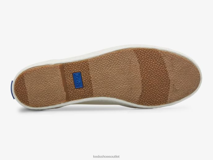 Footwear Triple Kick Canvas Emboss Foxing Sneaker Women Keds 4D6HZ171 Snow White