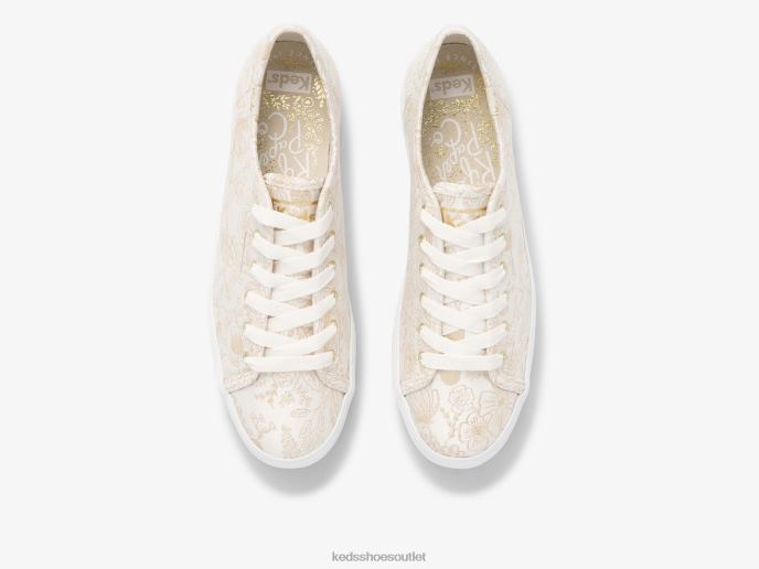 Footwear Triple Kick Colette Jacquard Sneaker Women Keds x Rifle Paper Co. 4D6HZ130 Ivory