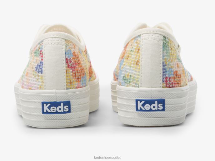 Footwear Triple Kick Mesh Margaux Women Keds x Rifle Paper Co. 4D6HZ181 White Multi
