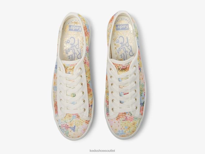 Footwear Triple Kick Mesh Margaux Women Keds x Rifle Paper Co. 4D6HZ181 White Multi
