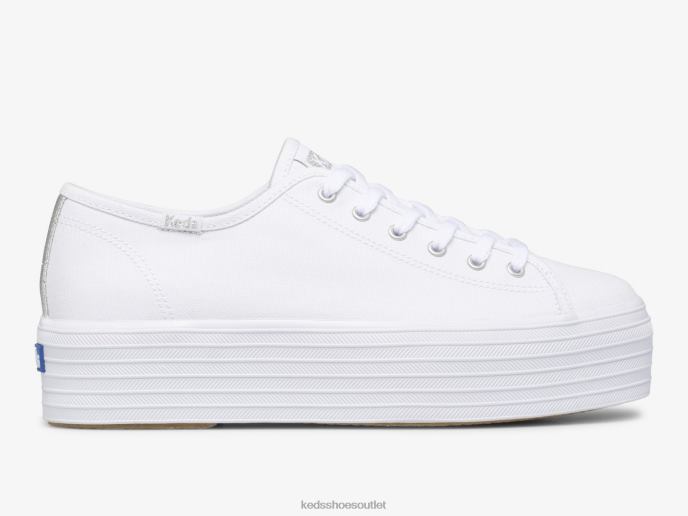 Footwear Triple Up Canvas Sneaker Women Keds 4D6HZ89 White