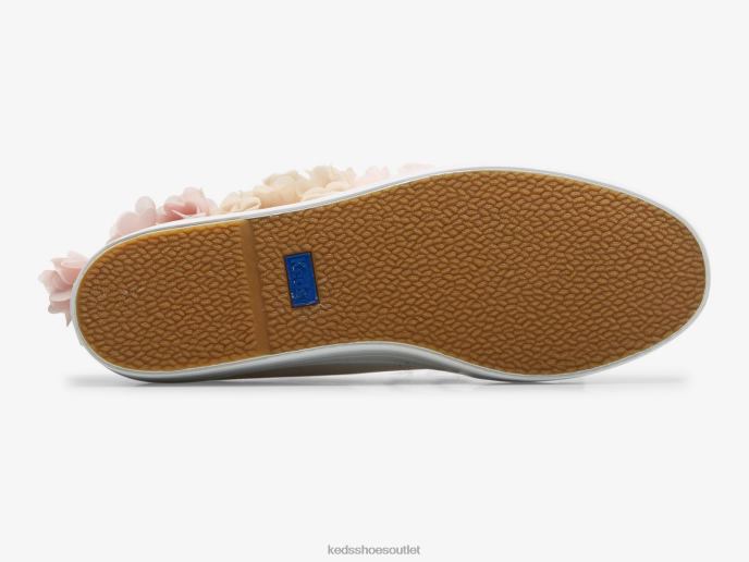 Footwear Triple Up Floral Applique Celebrations Sneaker Women Keds 4D6HZ210 Pink