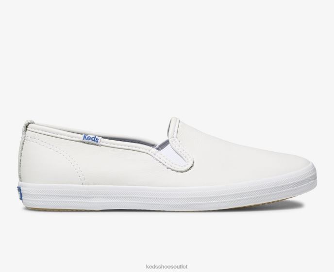 Footwear Champion Leather Slip On Sneaker Women Keds 4D6HZ25 White