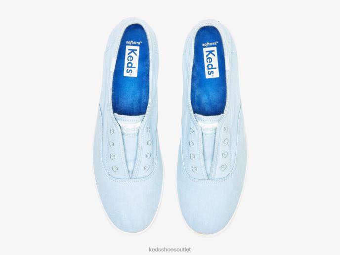 Footwear Chillax Washable Twill Slip On Sneaker Women Keds 4D6HZ60 Light Blue