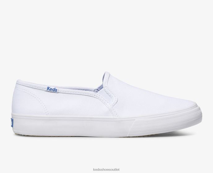 Footwear Double Decker Canvas Slip On Sneaker Women Keds 4D6HZ2 White