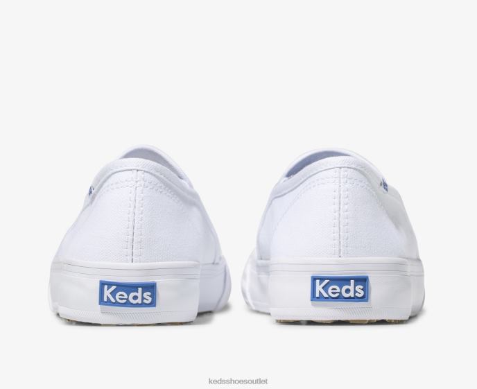 Footwear Double Decker Canvas Slip On Sneaker Women Keds 4D6HZ2 White