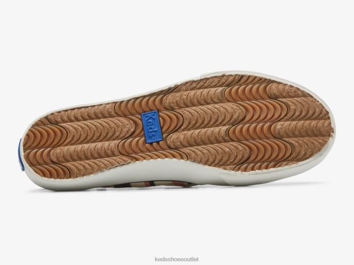 Footwear Double Decker Eco-Friendly Slip On Sneaker Women Keds 4D6HZ14 Black Multi