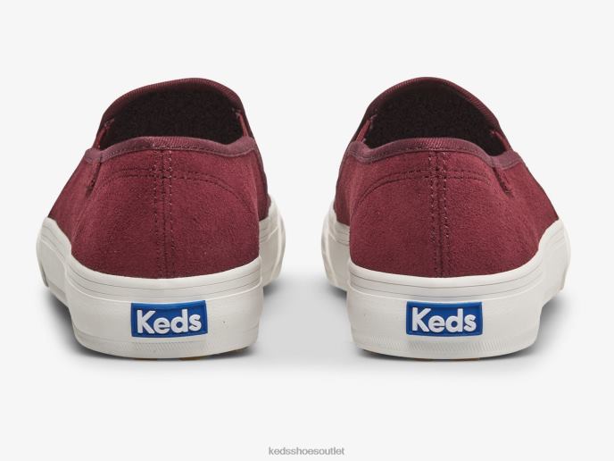 Footwear Double Decker Emboss Suede Slip On Sneaker Women Keds 4D6HZ75 Fig