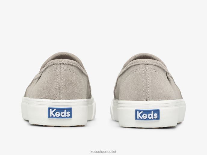 Footwear Double Decker Perf Suede Slip On Sneaker Women Keds 4D6HZ44 Grey