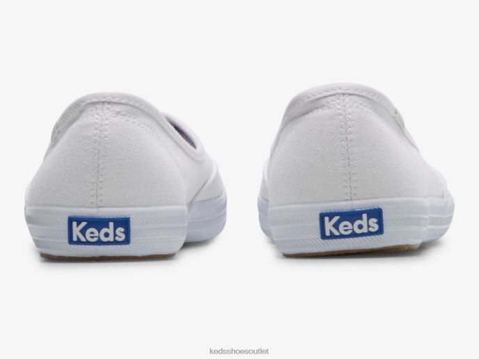 Footwear The Mini Canvas Slip On Sneaker Women Keds 4D6HZ5 White