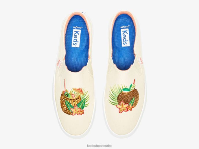 Footwear Kickback Mule Cocktails Slip On Sneaker Women Keds 4D6HZ15 Natural