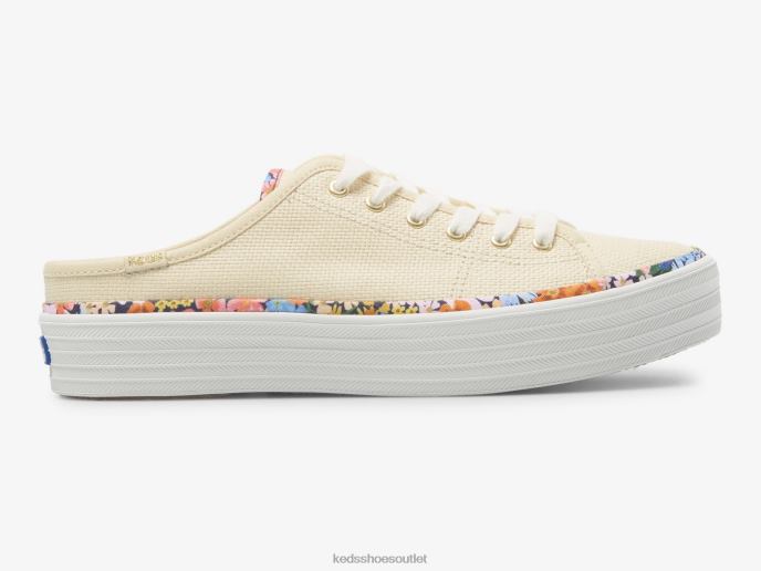 Footwear Kickstart Mule Raffia Women Keds x Rifle Paper Co. 4D6HZ54 Natural