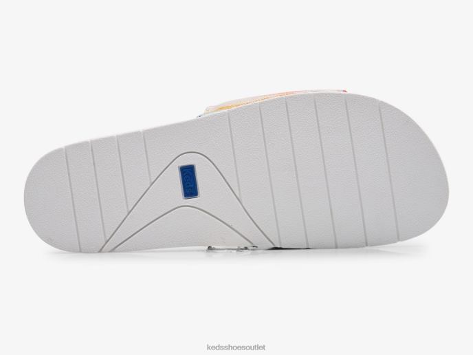 Footwear Bliss Eco-Friendly Slip On Women Keds 4D6HZ18 White Pink Multi