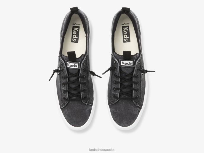 Footwear Kickback Canvas Washable Sneaker Women Keds 4D6HZ33 Black