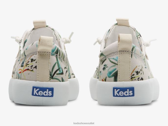 Footwear Kickback Island Print Sneaker Women Keds 4D6HZ23 Beige Multi